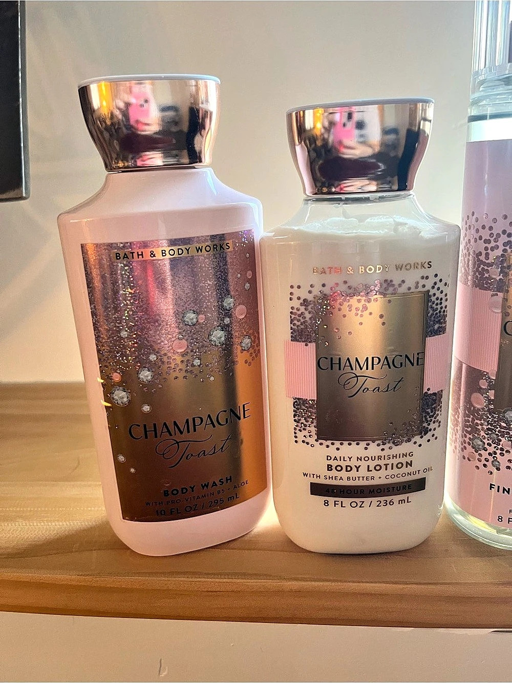 Bath & Body Works Champagne Toast Set Bath & Body Set in Pink & Purple - Picture 5 of 7